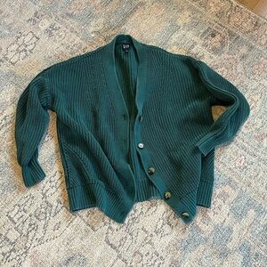 GAP Women’s Dark Green Cardigan Sweater